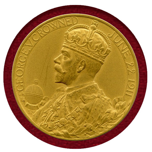 Jcc ジャパンコインキャビネット イギリス 1911年 ジョージ5世 戴冠式記念 金メダル マットプルーフ