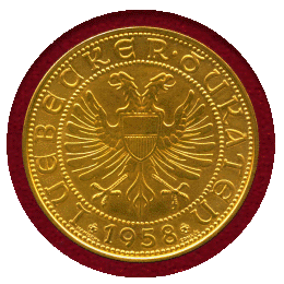 ドイツ リューベック 1958年 金メダル(10ダカット) 市成立800年記念