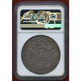 オランダ ホラント 1673年 デュカトン銀貨 シルバーライダー NGC AU55