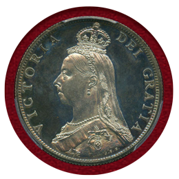 【SOLD】イギリス 1887年 フローリン 銀貨 ヴィクトリア ジュビリーヘッド PR64DCAM