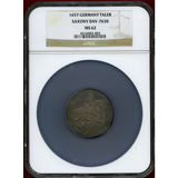 ドイツ ザクセン 1657年 ターラー 銀貨 ヨハン・ゲオルク2世 NGC MS62