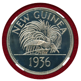ニューギニア(1936) ファンタジー クラウン銀貨(メダル)エドワード8世 NGC PF68CAM