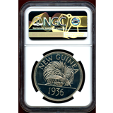 ニューギニア(1936) ファンタジー クラウン銀貨(メダル)エドワード8世 NGC PF68CAM