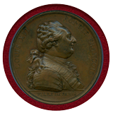【SOLD】フランス 1789年 銅メダル ルイ16世ファミリー パリ訪問記念 NGC AU58BN