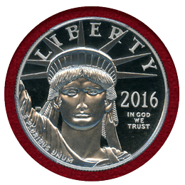 【SOLD】アメリカ 2016W $100 プラチナ貨 自由の女神 PCGS PR70DCAM FS