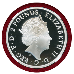 イギリス 2017年 2ポンド 銀貨 クイーンズビースト ユニコーン NGC PF70UC
