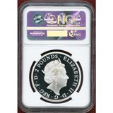 【SOLD】イギリス 2018年 2ポンド 銀貨 クイーンズビースト ドラゴン NGC PF70UC