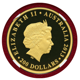 オーストラリア 2013P 2オンス 200ドル金貨 オペラハウス NGC PF70UC